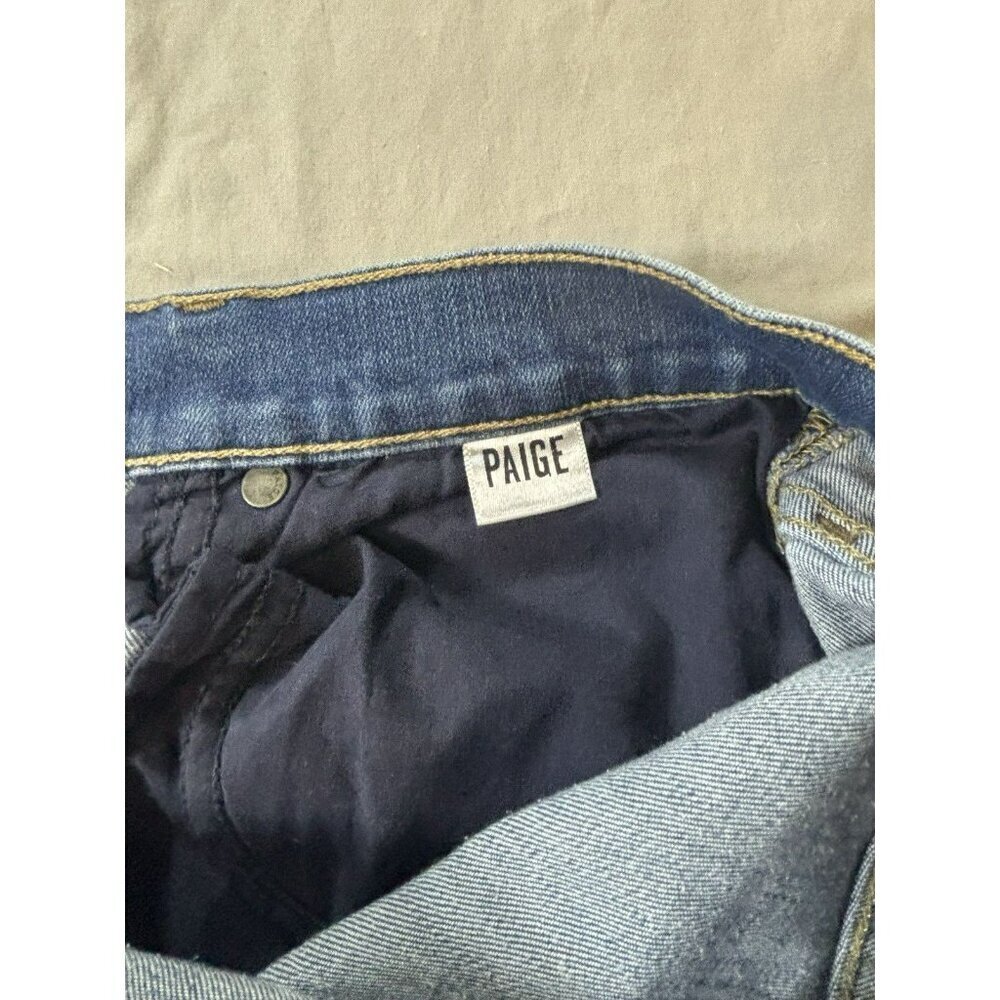 Paige Federal Skinny Jeans Mens 31 Blue Denim Med Wash Stretch 5-Pocket Preppy - Picture 4 of 9